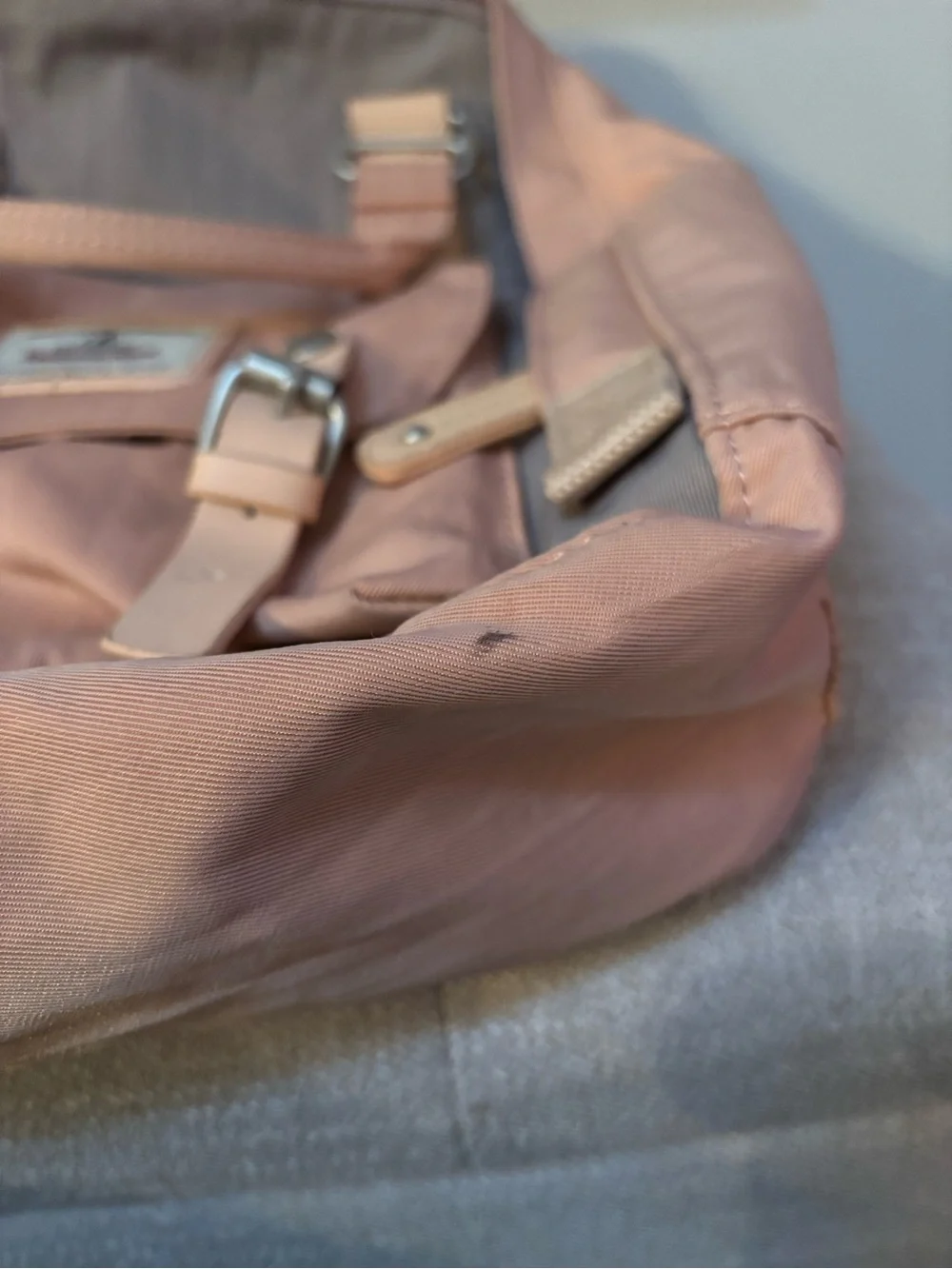 Pink Canvas Utility Backpack